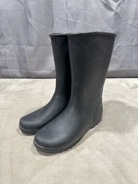 Sperry Black Women's Tall Rubber Rain Boots